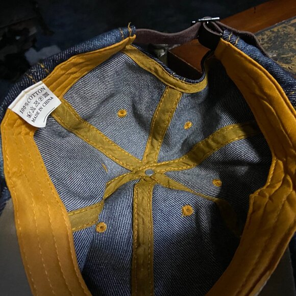 Distressed Denim HOPE BREAST CANCER AWARENESS baseball cap - Picture 2 of 4